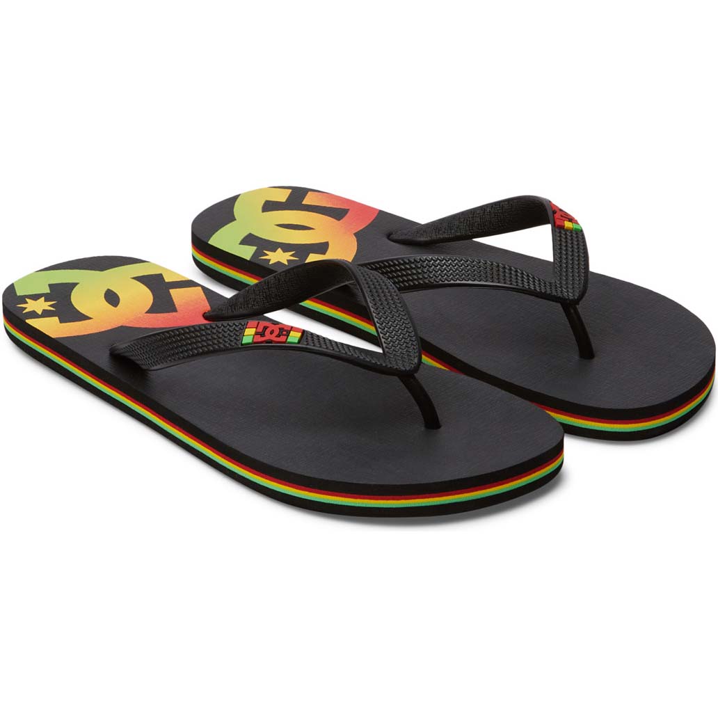 DC Spray Flip-Flops - Rasta