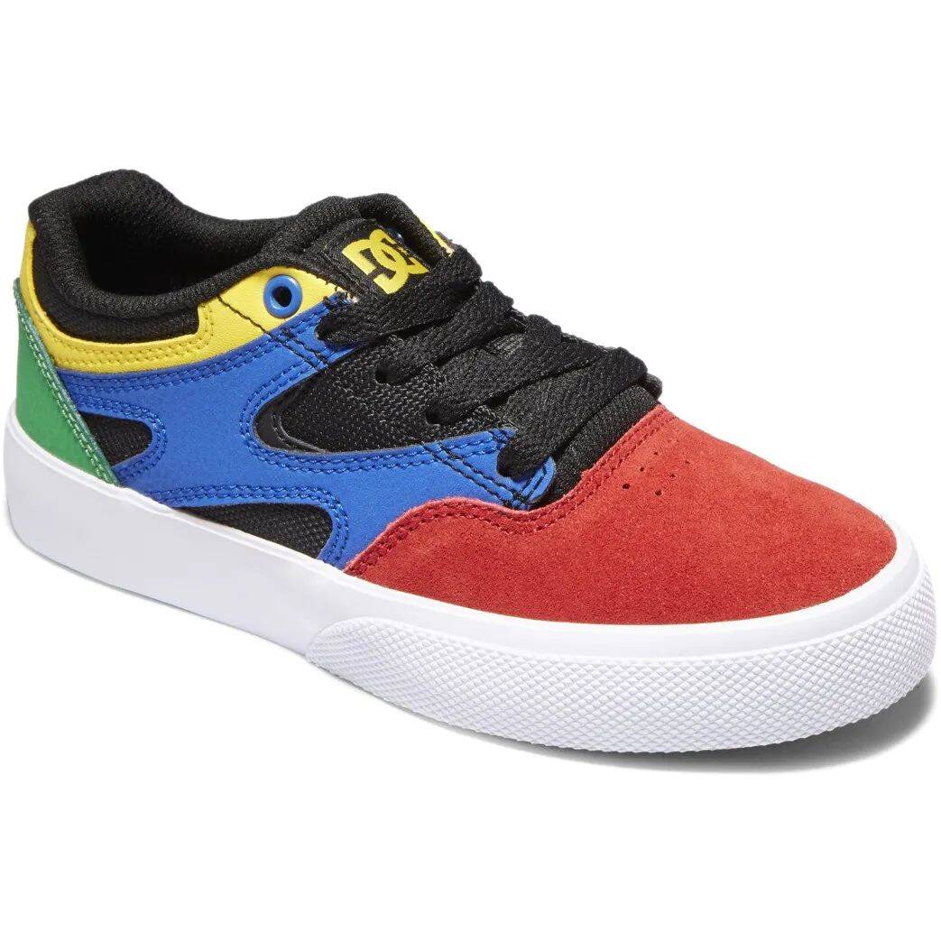 DC Kalis Vulc Youth Skate Shoes - Black/Multi