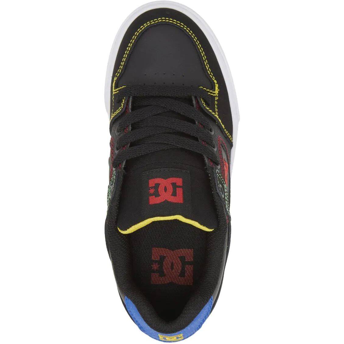 DC Pure Youth Skate Shoes - Black/Multi