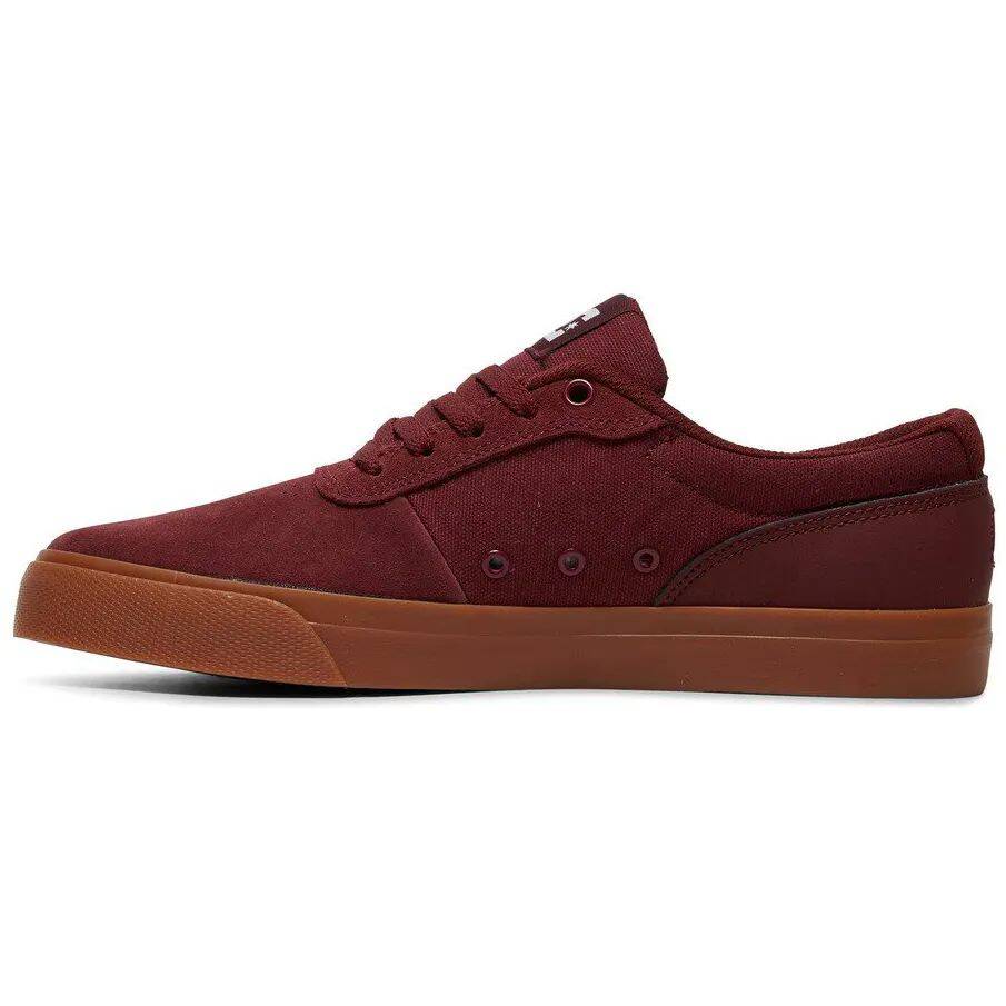 DC Switch Skate Shoes - Burgundy