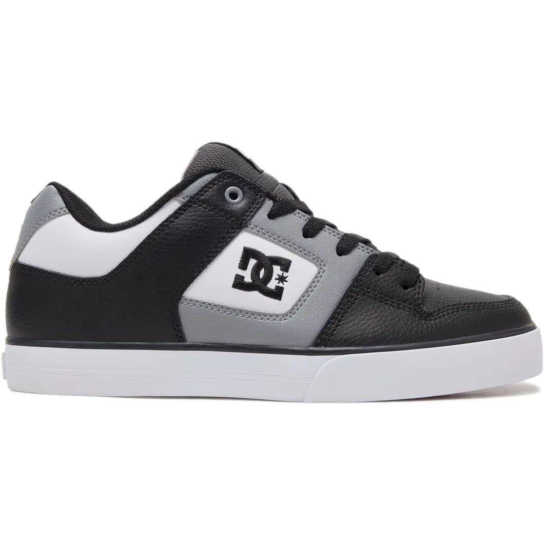 DC Pure Skate Shoes - White/Grey/Black