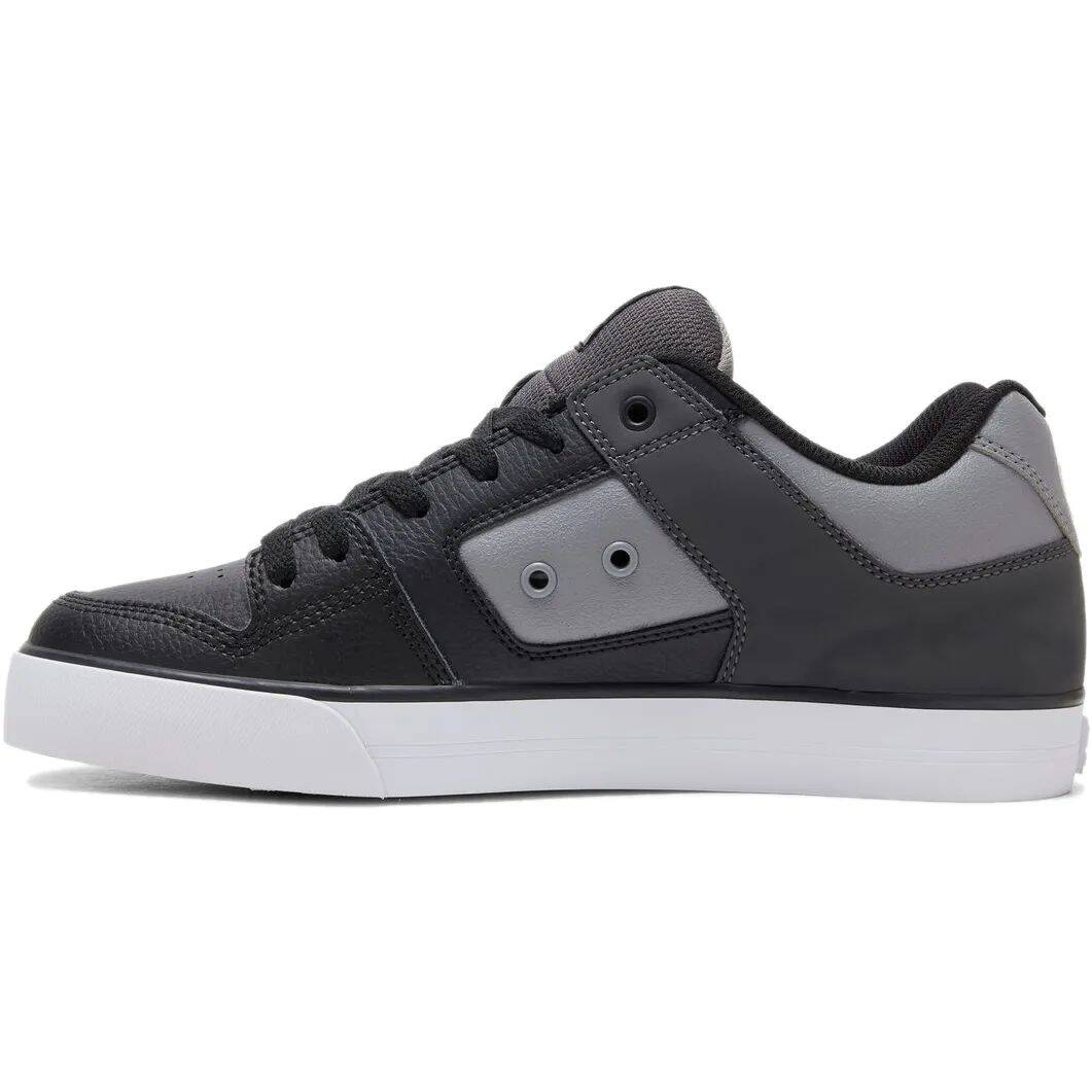 DC Pure Skate Shoes - White/Grey/Black