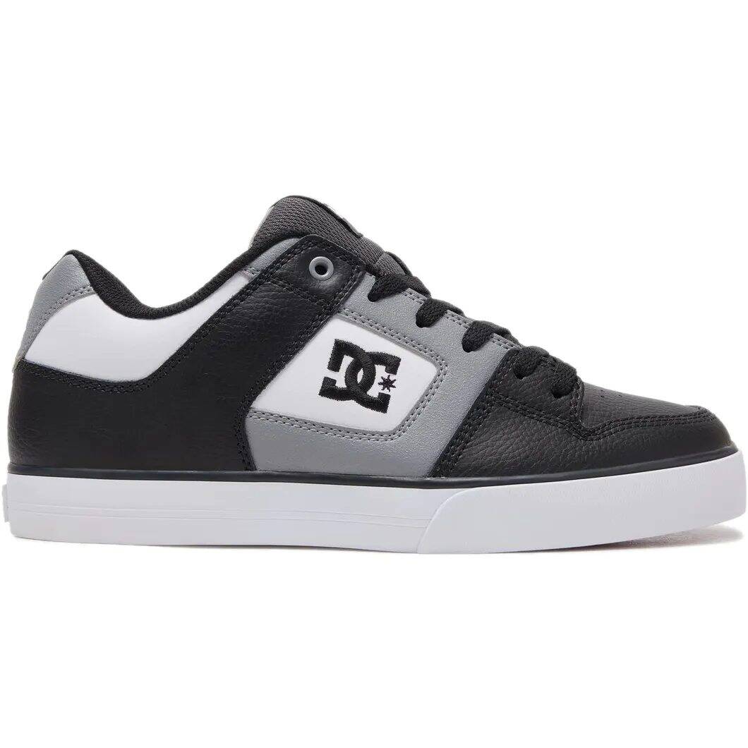 DC Pure Skate Shoes - White/Grey/Black UK 10