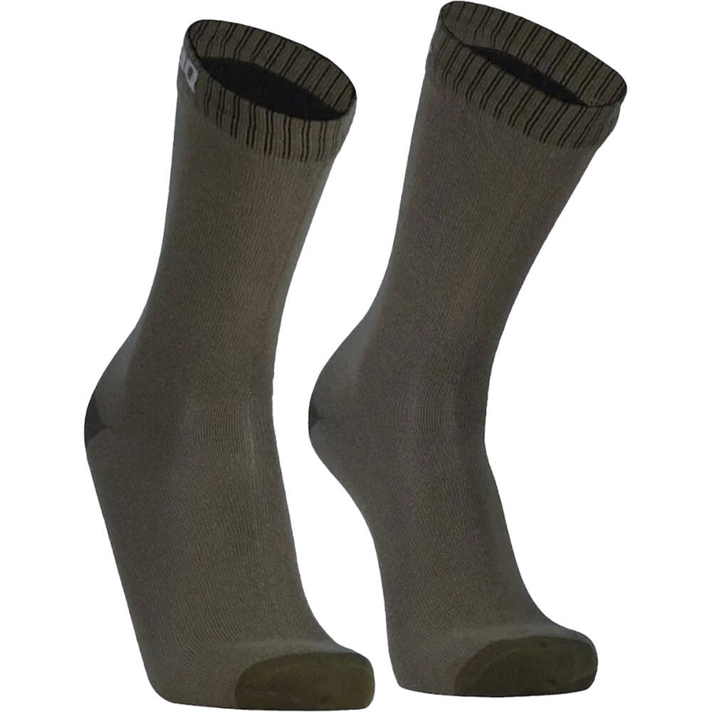 Dexshell Ultra Thin Crew Socks - Olive Green