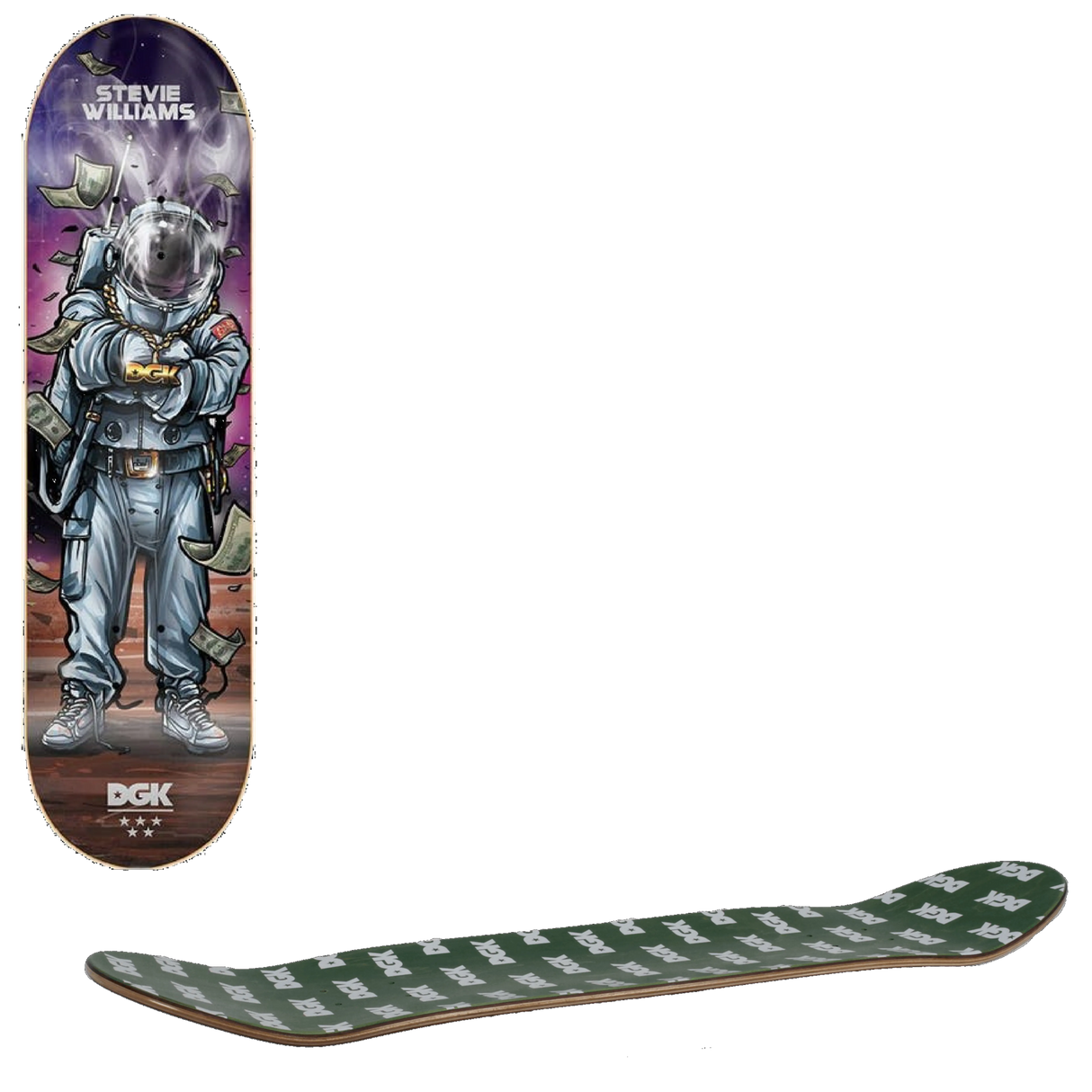 DGK Mash Up Skateboard Deck - Stevie 8.25''