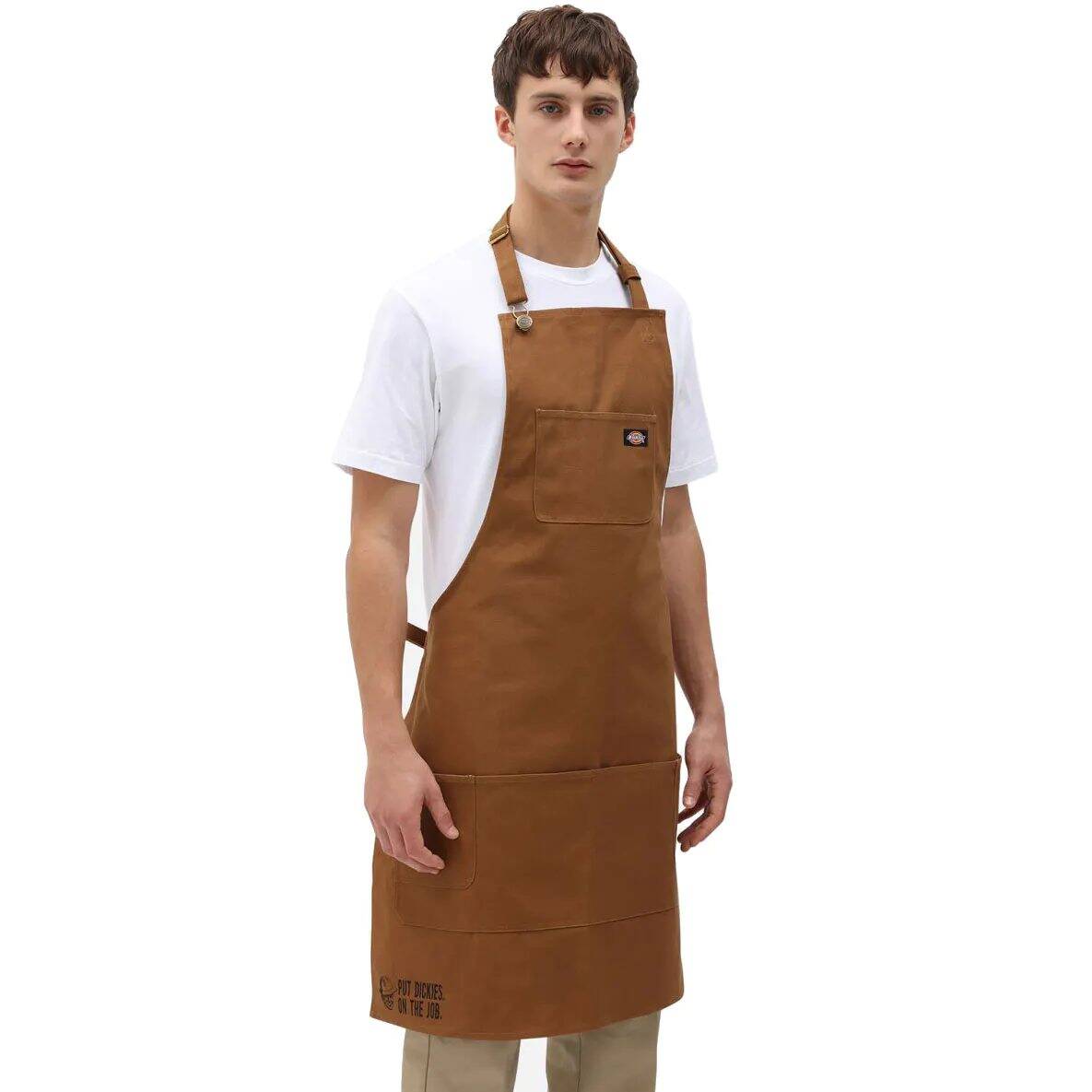 Dickies Bib Work Apron - Brown Duck