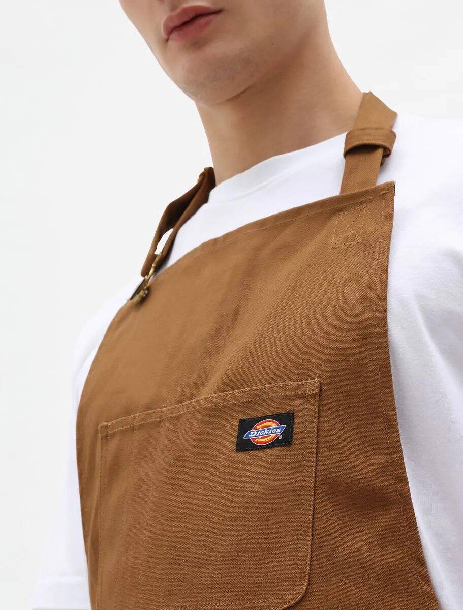 Dickies Bib Work Apron - Brown Duck