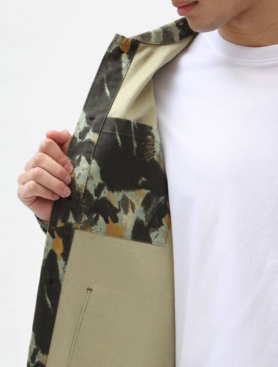 Dickies Crafted Camo Long Sleeve Overshirt - Camo Print