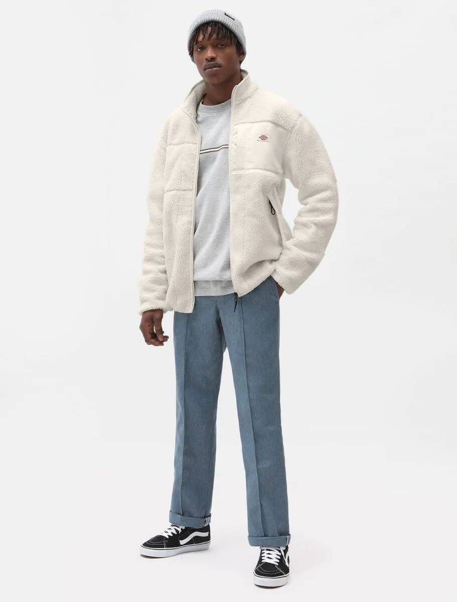 Dickies Red Chute Sherpa Fleece Jacket - Ecru