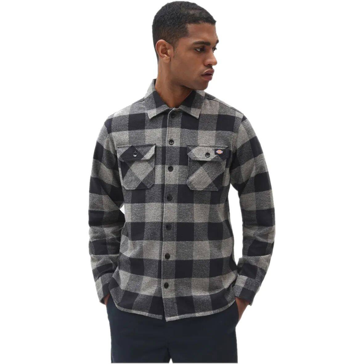 Dickies Sacramento Long Sleeve Shirt - Grey Melange