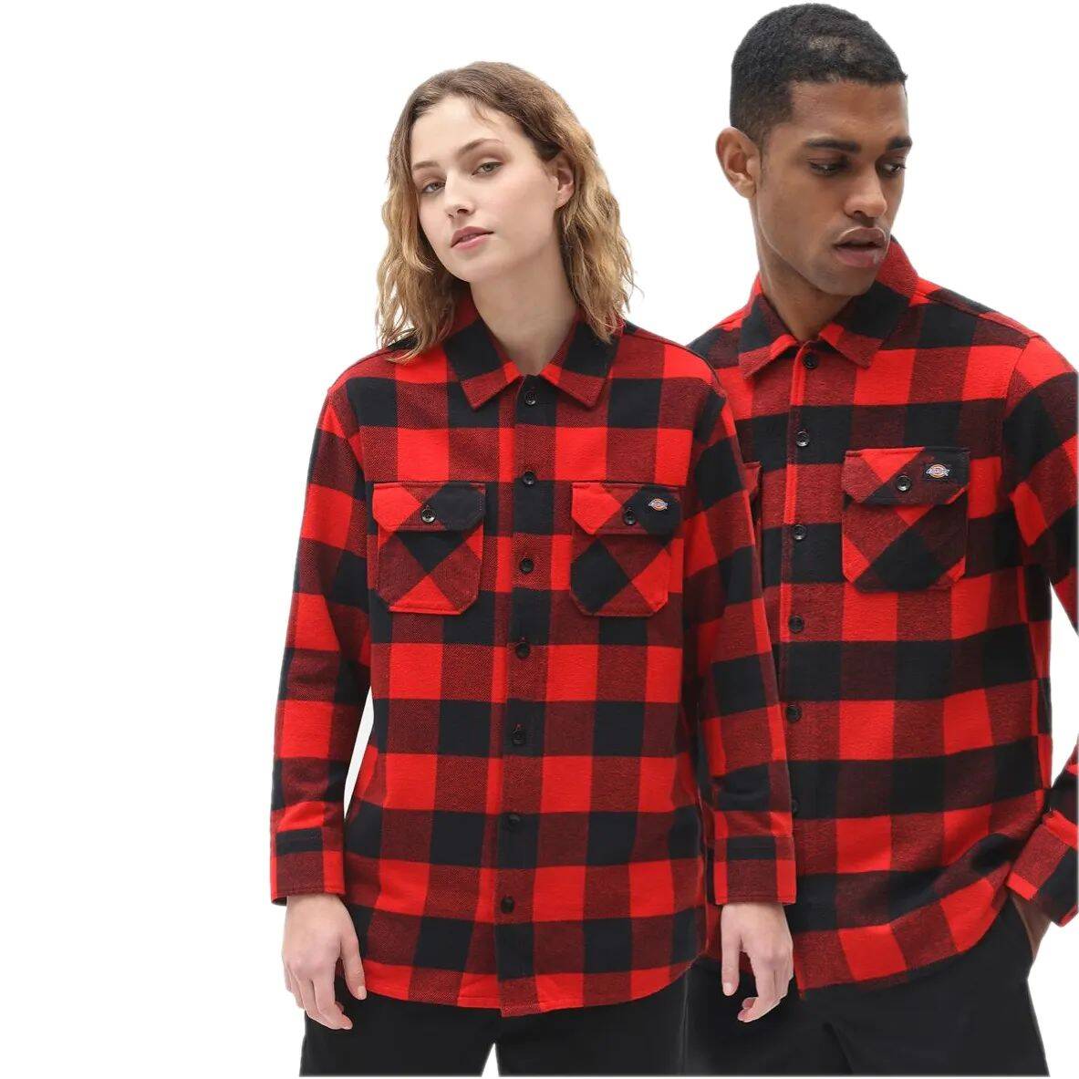 Dickies Sacramento Long Sleeve Shirt - Red