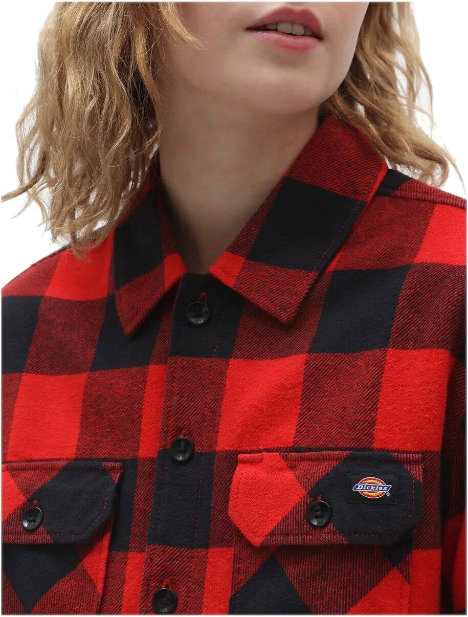 Dickies Sacramento Long Sleeve Shirt - Red