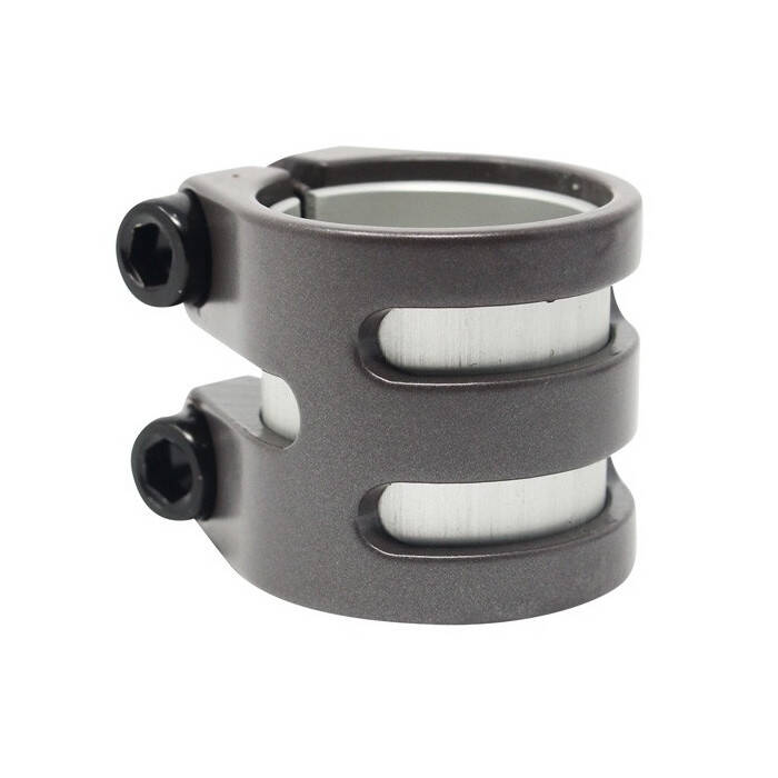 District Double Light Scooter Clamp - Titanium Grey