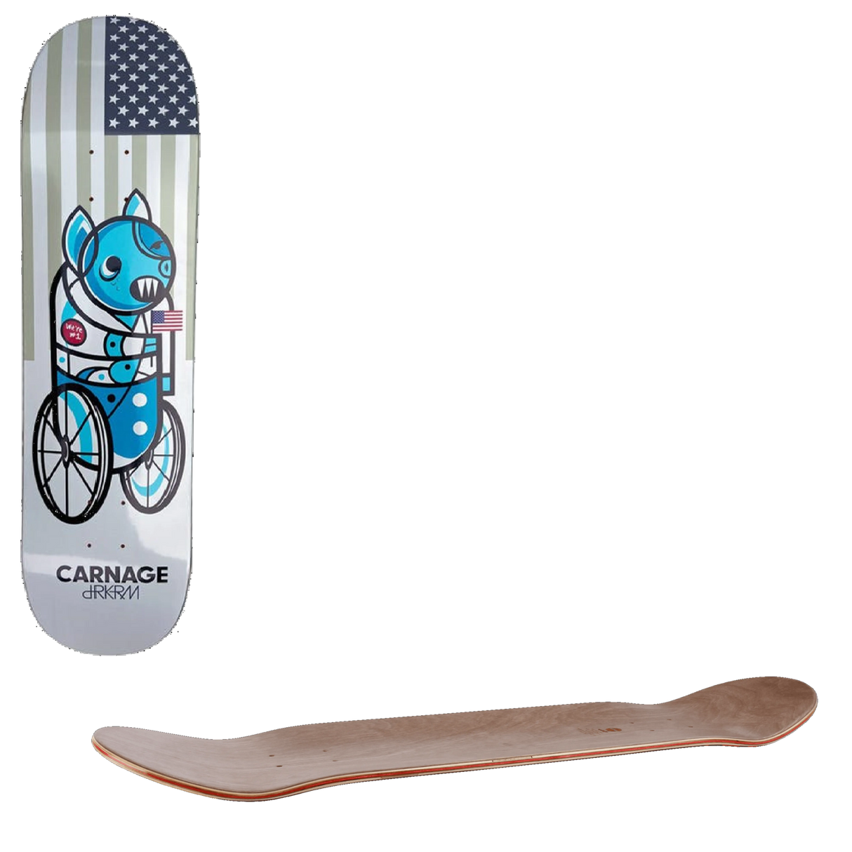 Darkroom Carnage Skateboard Deck - 8.375''