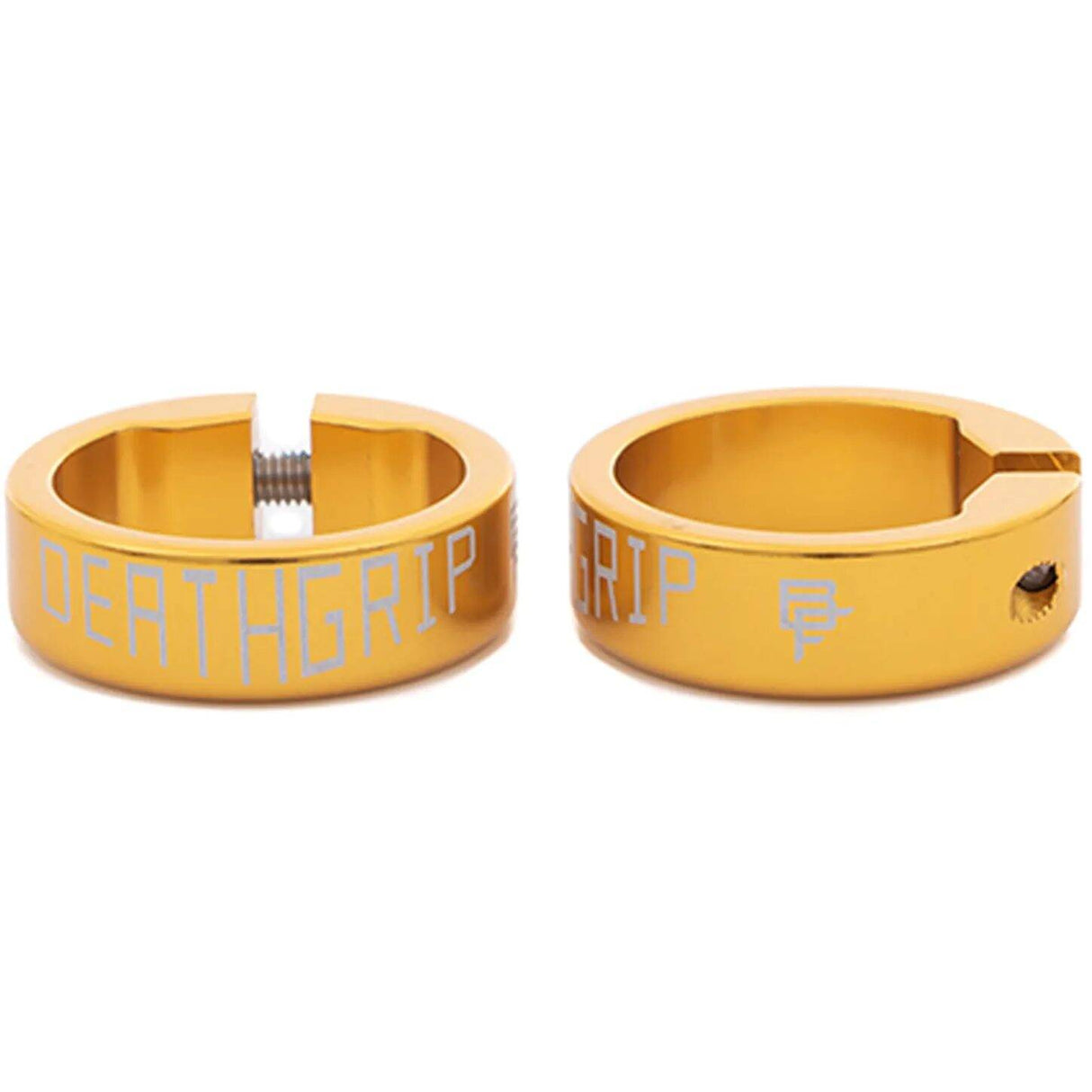 DMR DeathGrip Mountain Bike Grip Collars - Gold (Pair)