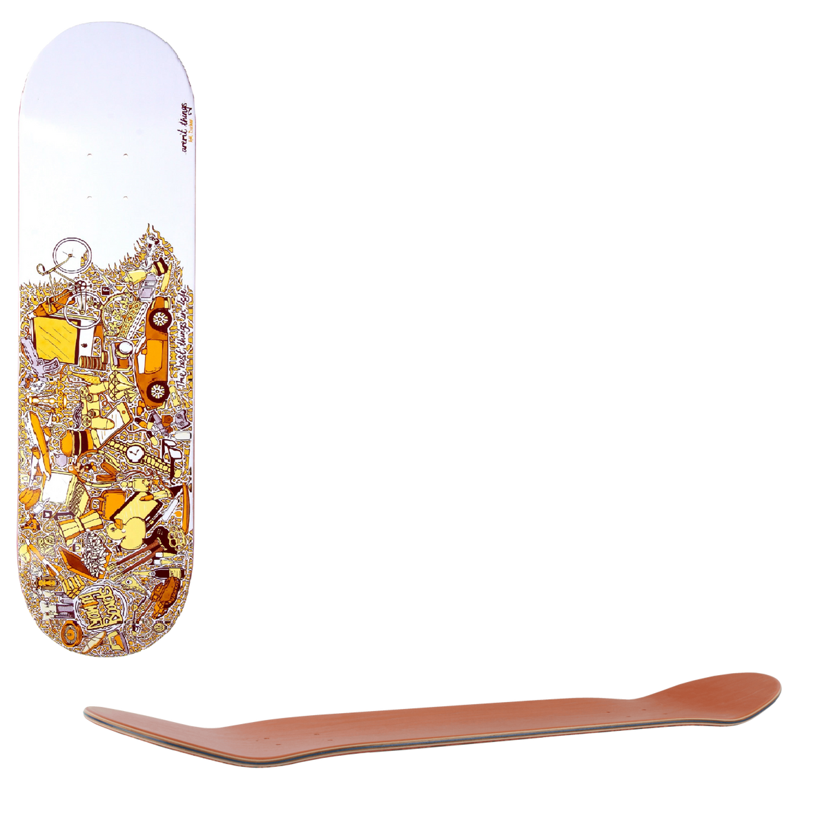 Drawing Boards Best Things Skateboard Deck - 8"