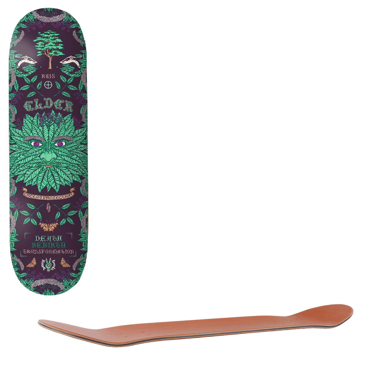 Drawing Boards Tree Spirits Skateboard Deck - Elder 8''