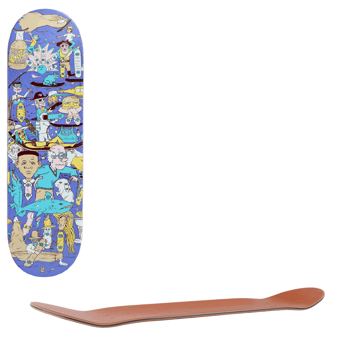 Drawing Boards 101 Series Skateboard Deck - Two 8.25"