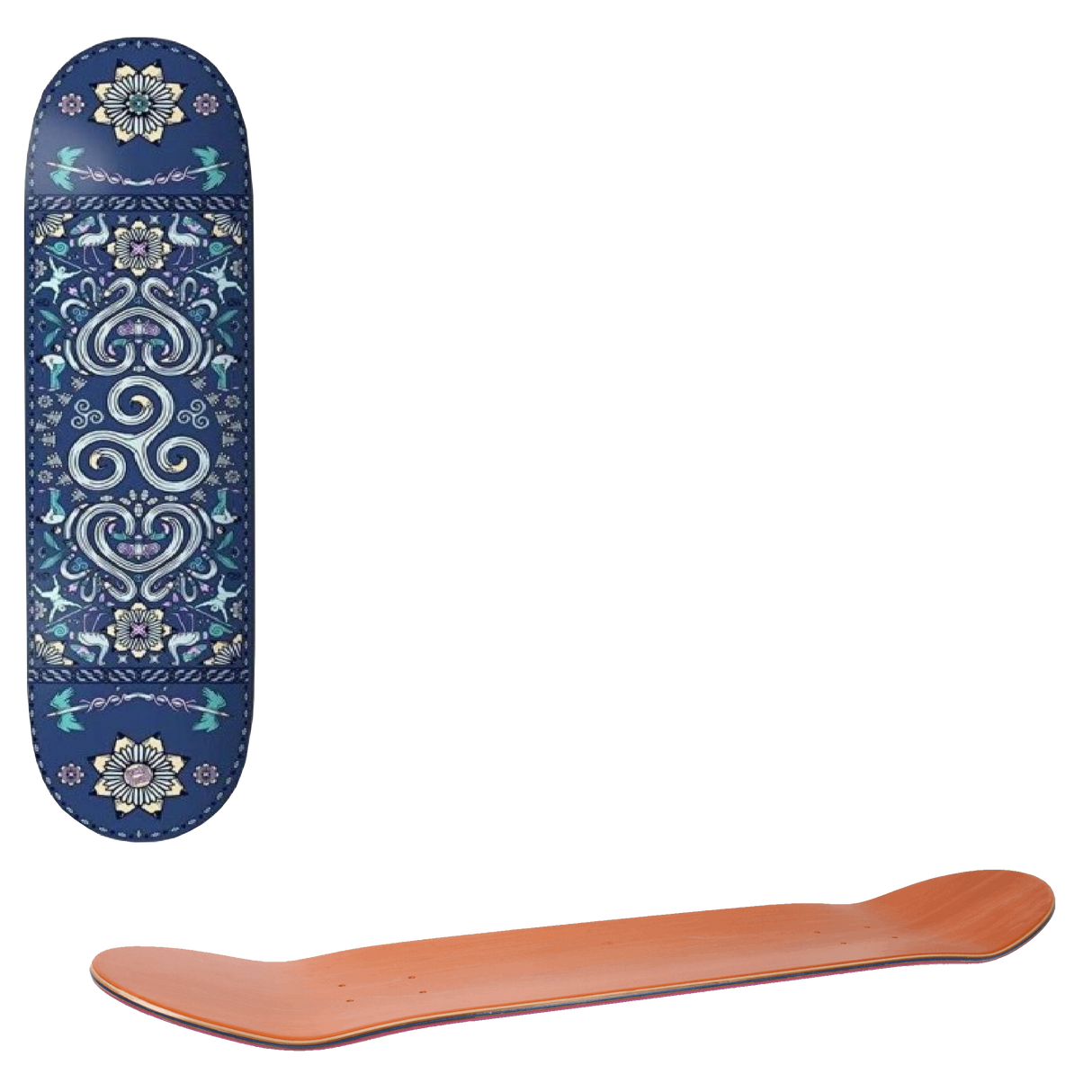 Drawing Boards Spiral Skateboard Deck - 8.25"