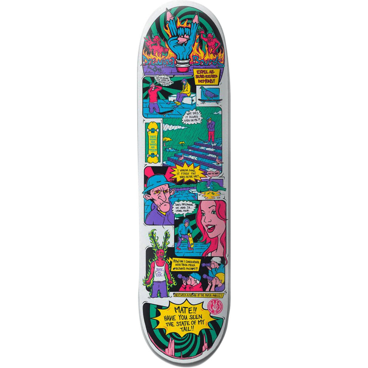 Drawing Boards Demons Skateboard Deck 8.5''