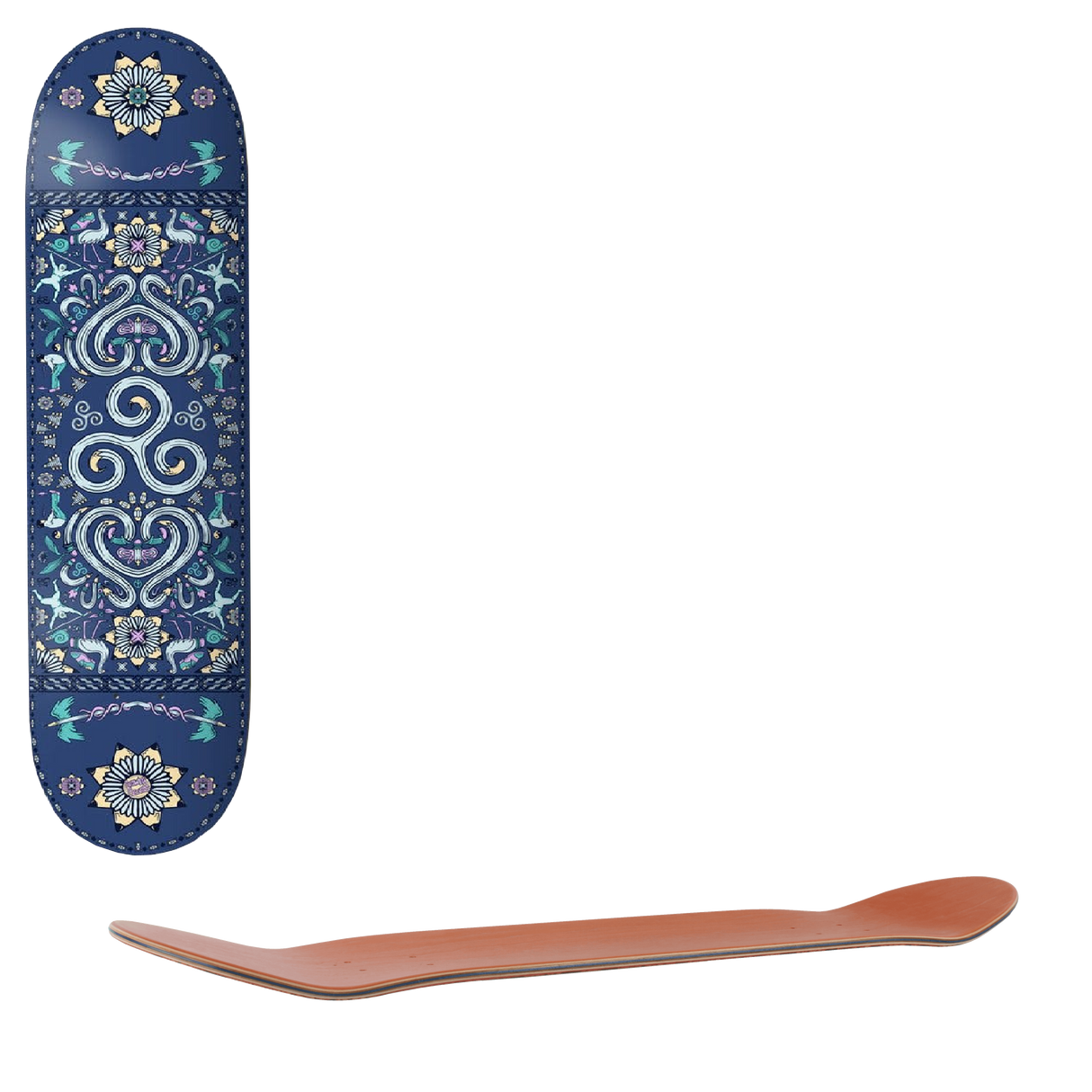 Drawing Boards Spiral Skateboard Deck - 7.75''