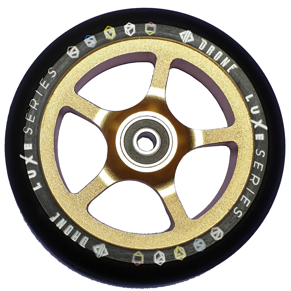 Drone Luxe Series 120mm Scooter Wheel - Gold