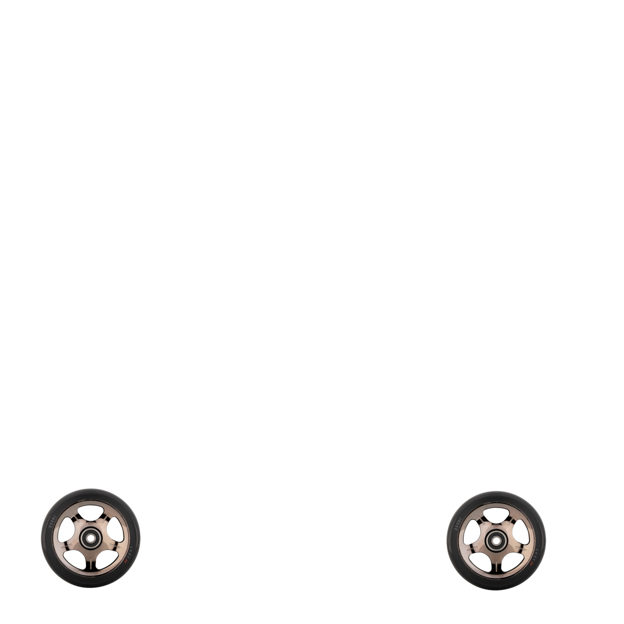 Drone Luxe 3 Dual-Core Feather-Light 110mm Scooter Wheel - Smoked Chrome
