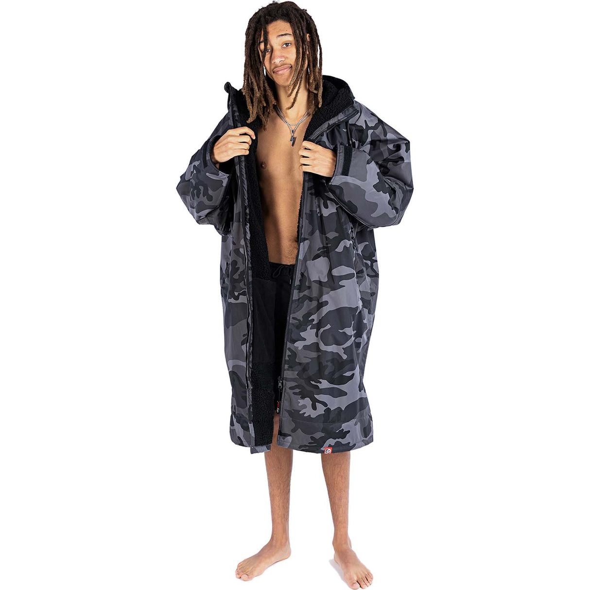Dryrobe Advance Long Sleeve Changing Robe - Camo/Black