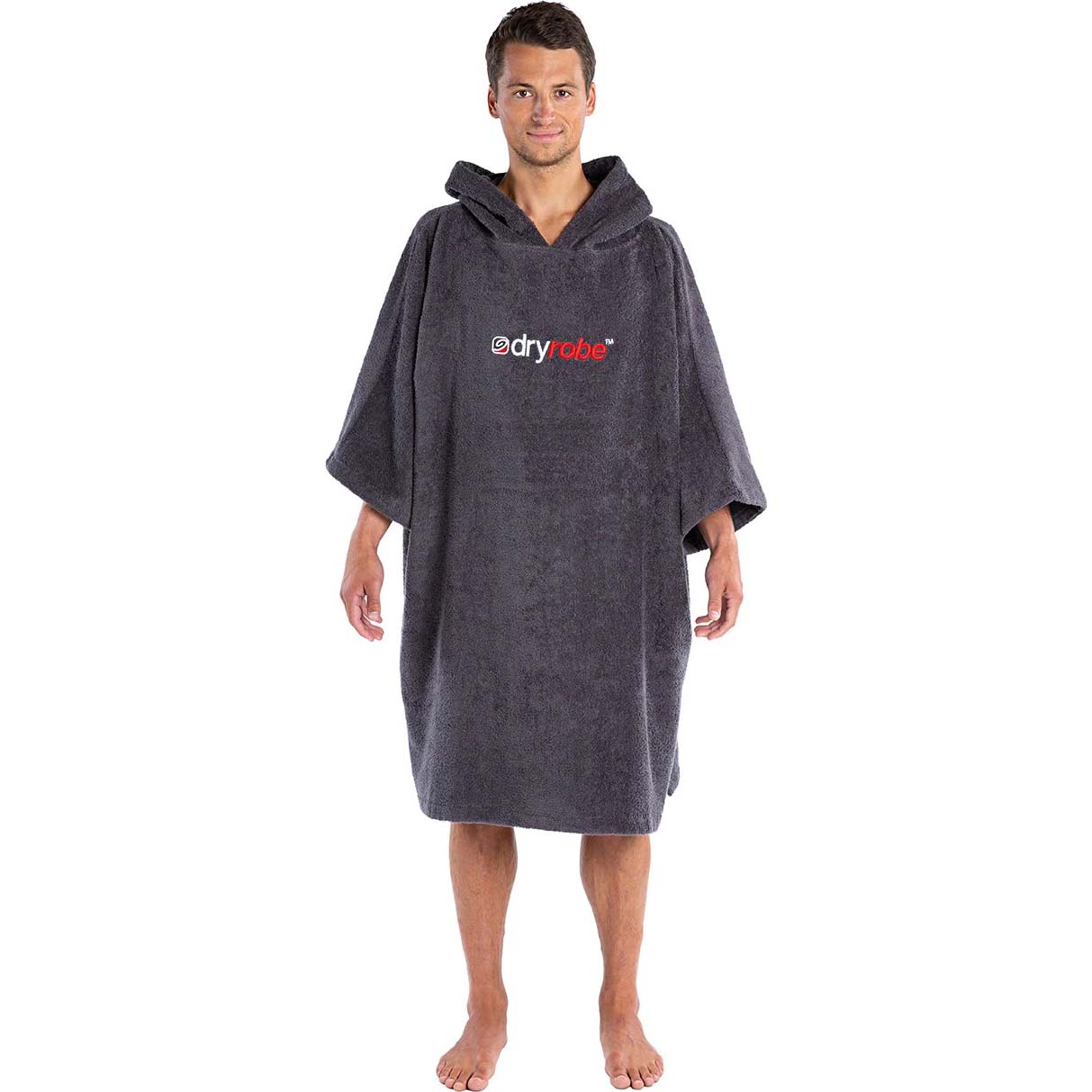 Dryrobe Organic Cotton Towel Changing Robe - Slate Grey