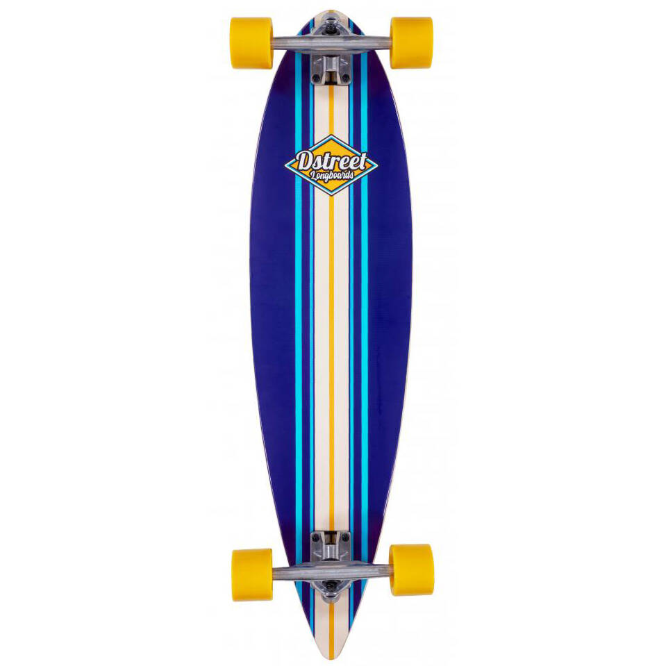 D-Street Ocean Pintail Complete Longboard - Blue 35''