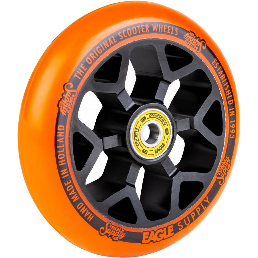 Eagle Sport Standard 6M Core Scooter Wheel - Orange/Black 110mm