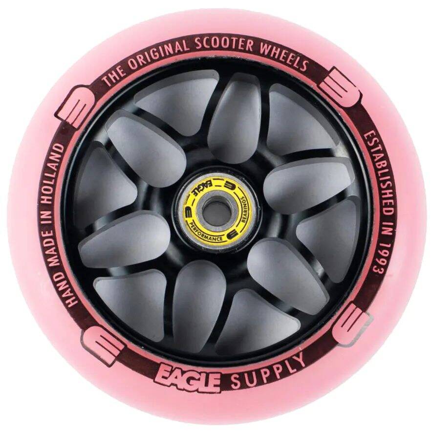 Eagle Sport Standard X6 Core Scooter Wheel - Black/Pink 120mm