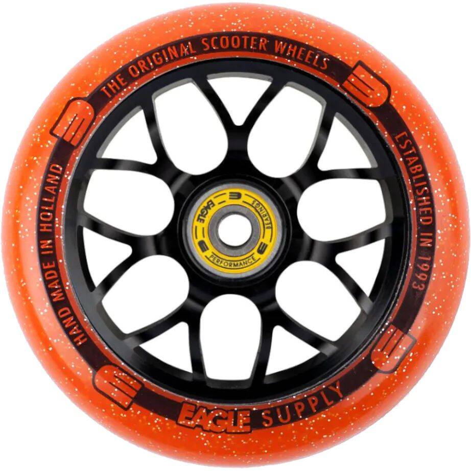 Eagle Sport Standard X6 Core Candy Scooter Wheel - Black/Orange 110mm