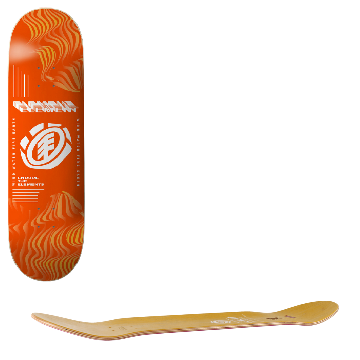 Element Disconnect Skateboard Deck - Fire 8.38"