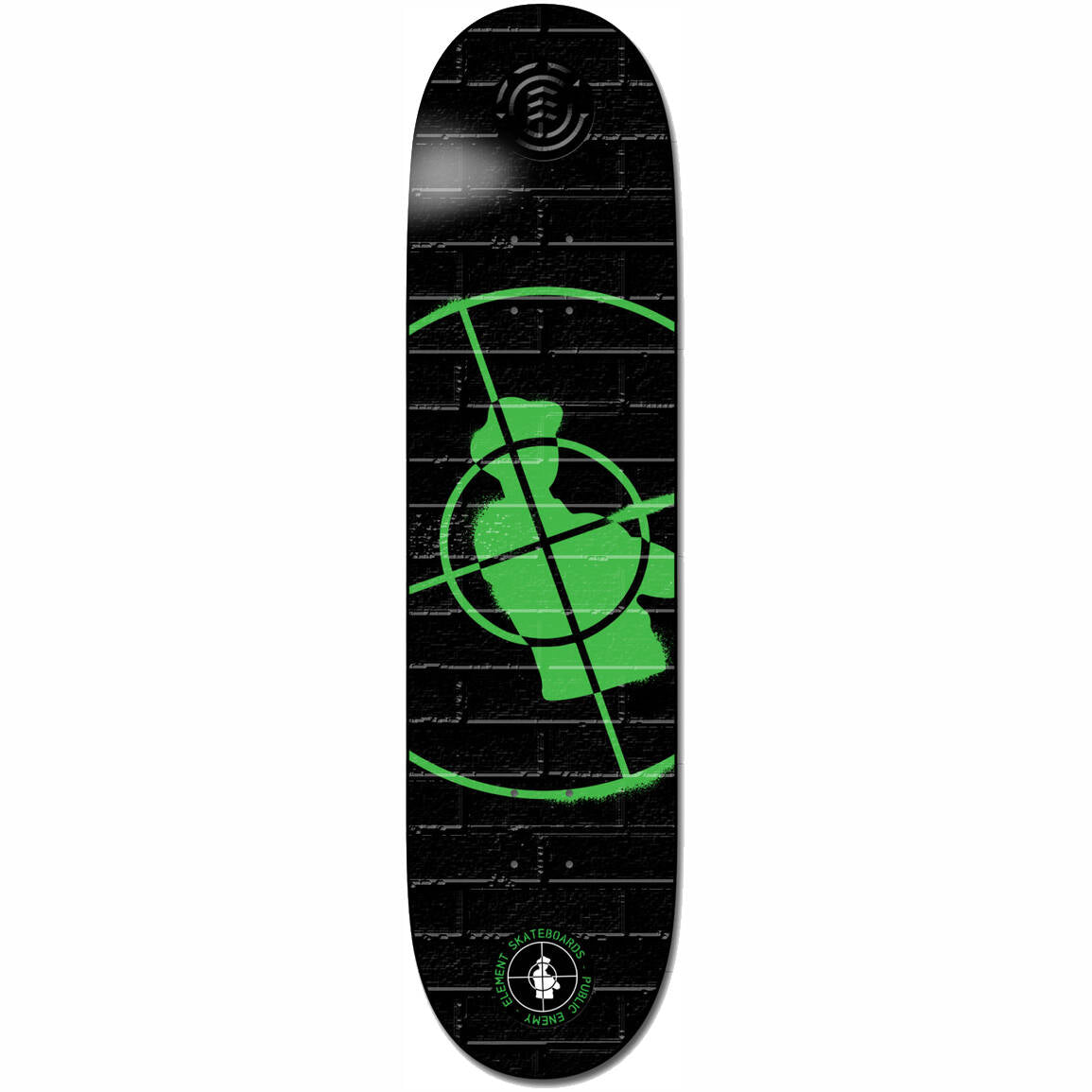 Element Public Enemy Stencil Skateboard Deck - 8.25"