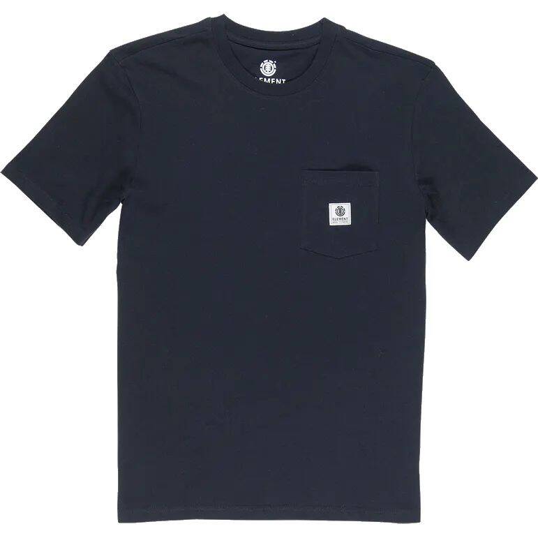 Element Basic Pocket Label T Shirt - Flint Black