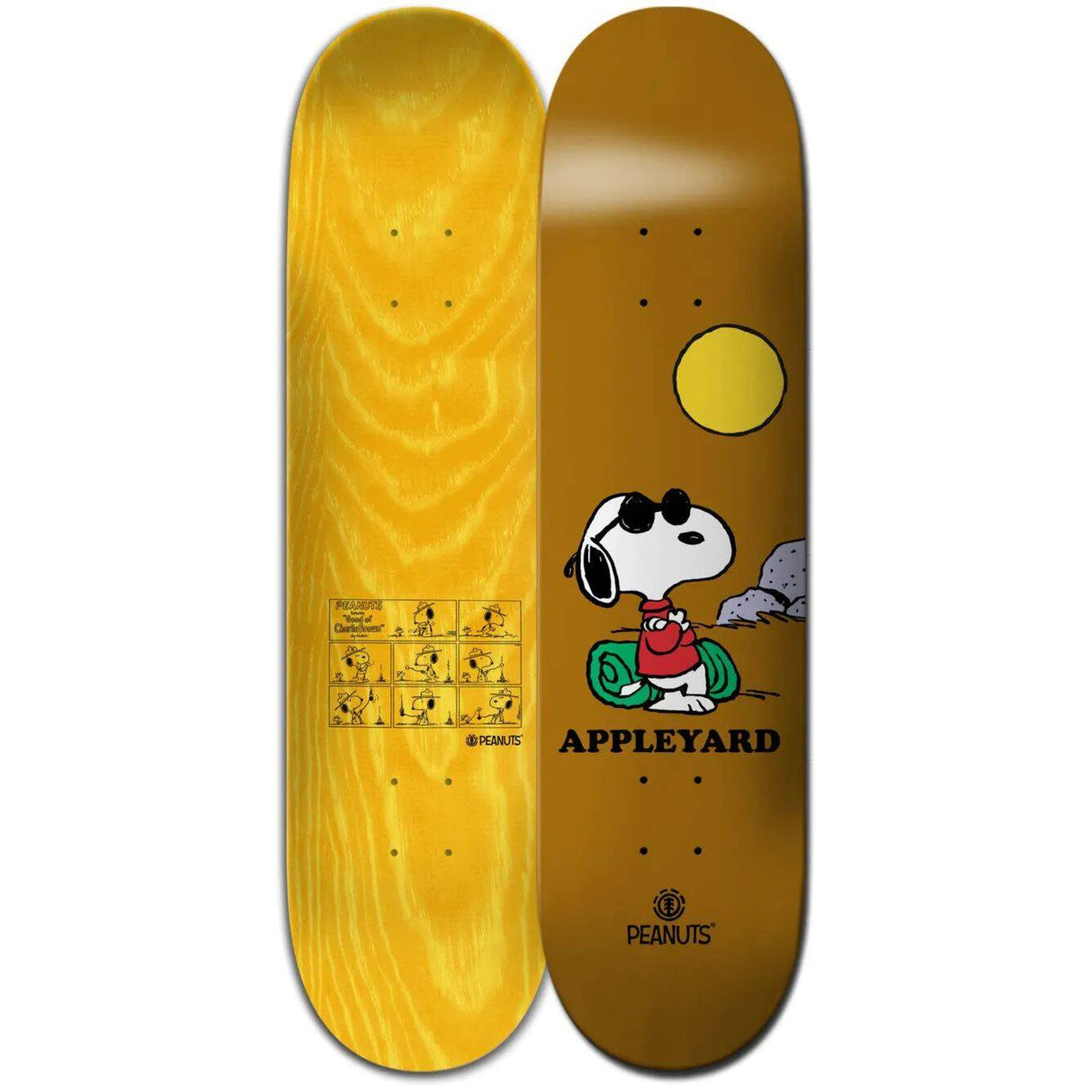 Element Peanuts Joe Cool x Apple Skateboard Deck - 8.25''
