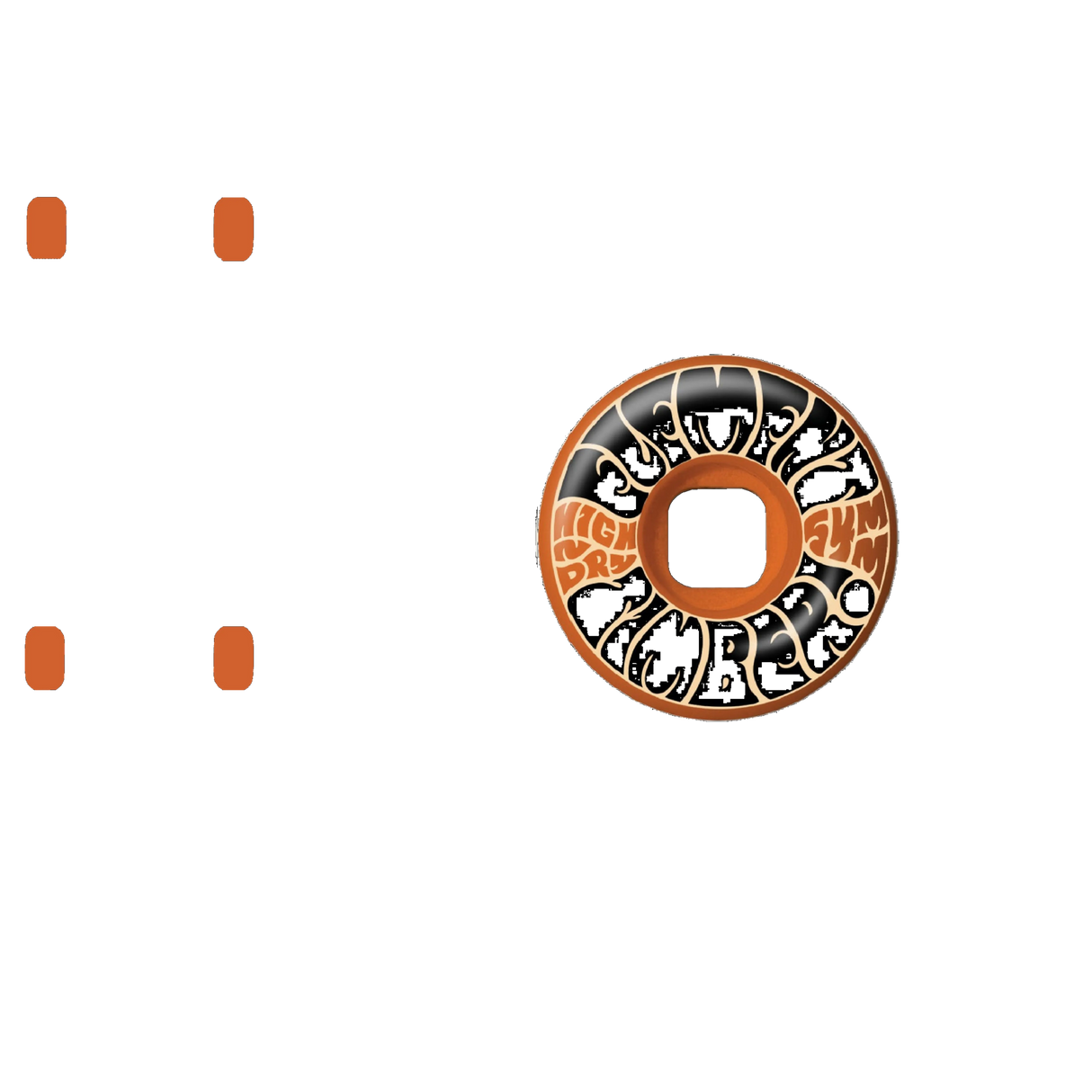 Element Timber High Dry Skateboard Wheels - 54mm