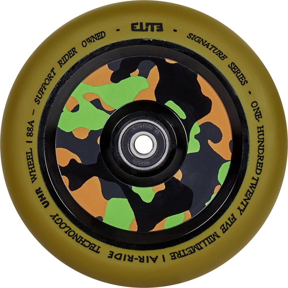 Elite 110mm Camo Air-Ride Scooter Wheel - Gum PU