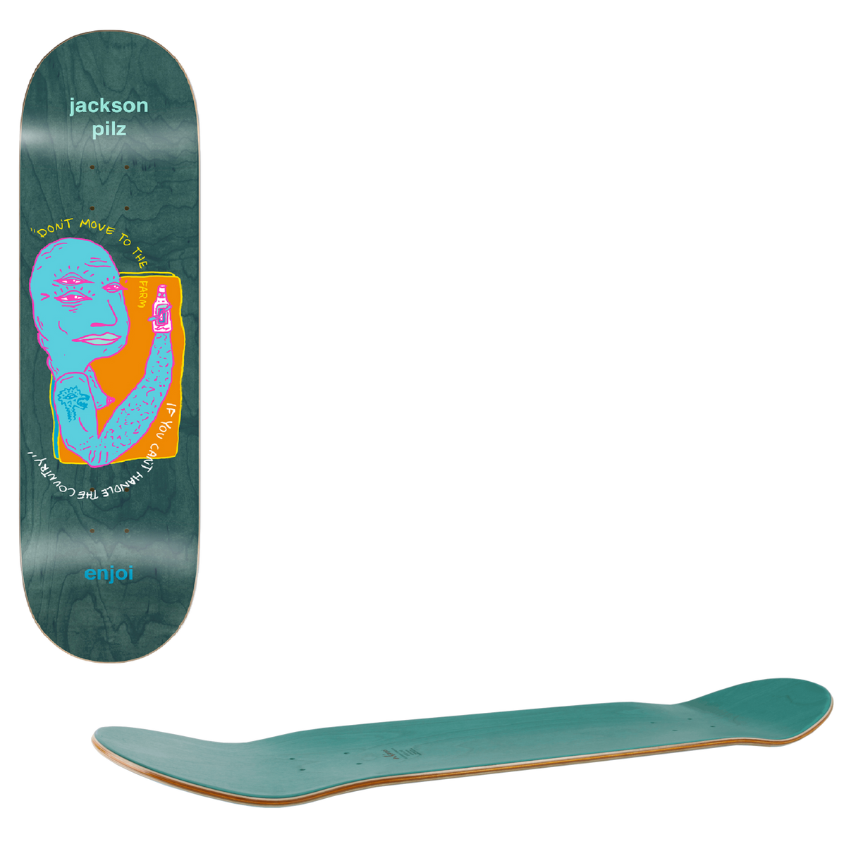 Enjoi Third Eye R7 Skateboard Deck - Pilz 8.5"