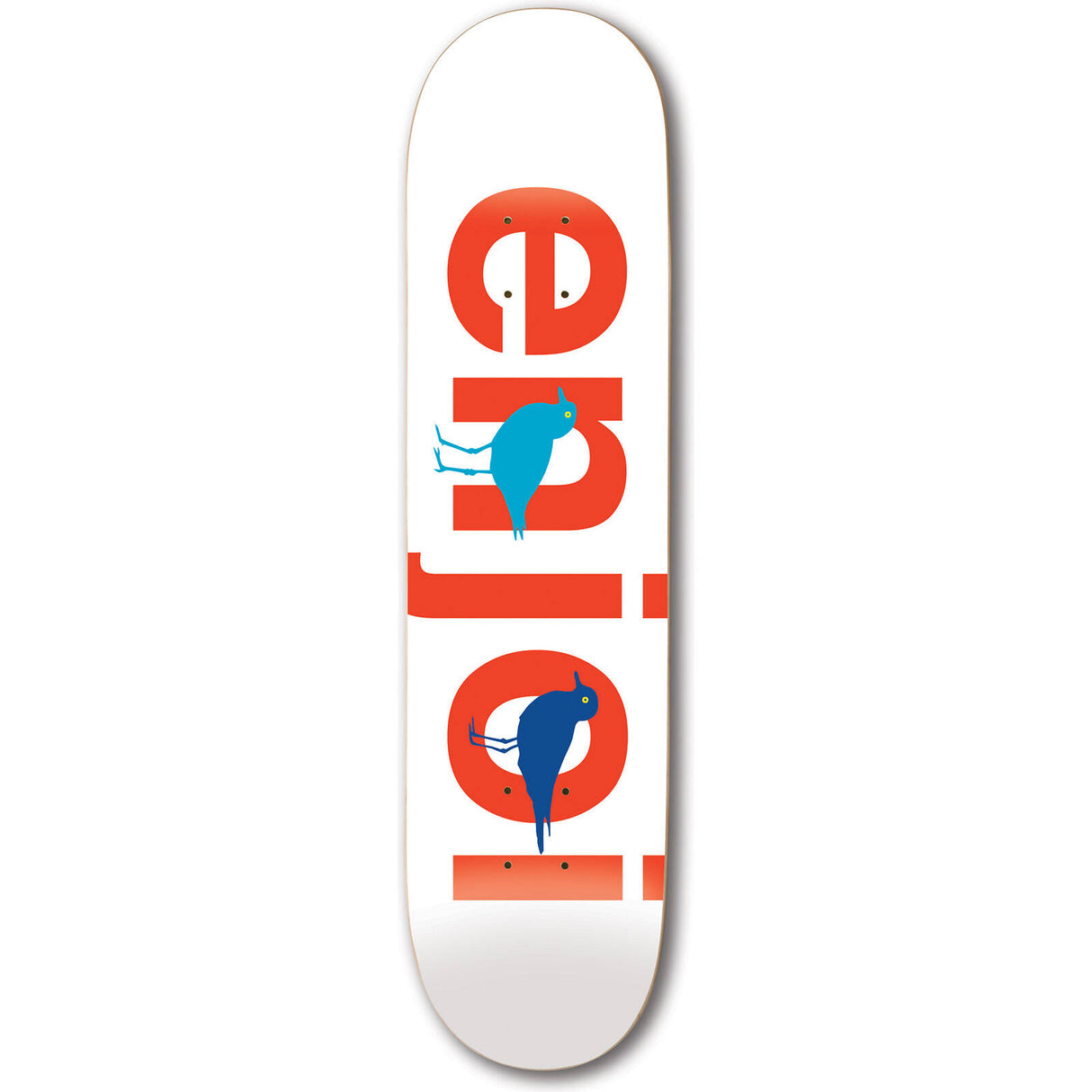 Enjoi Bird Watcher Skateboard Deck - White 8.5"