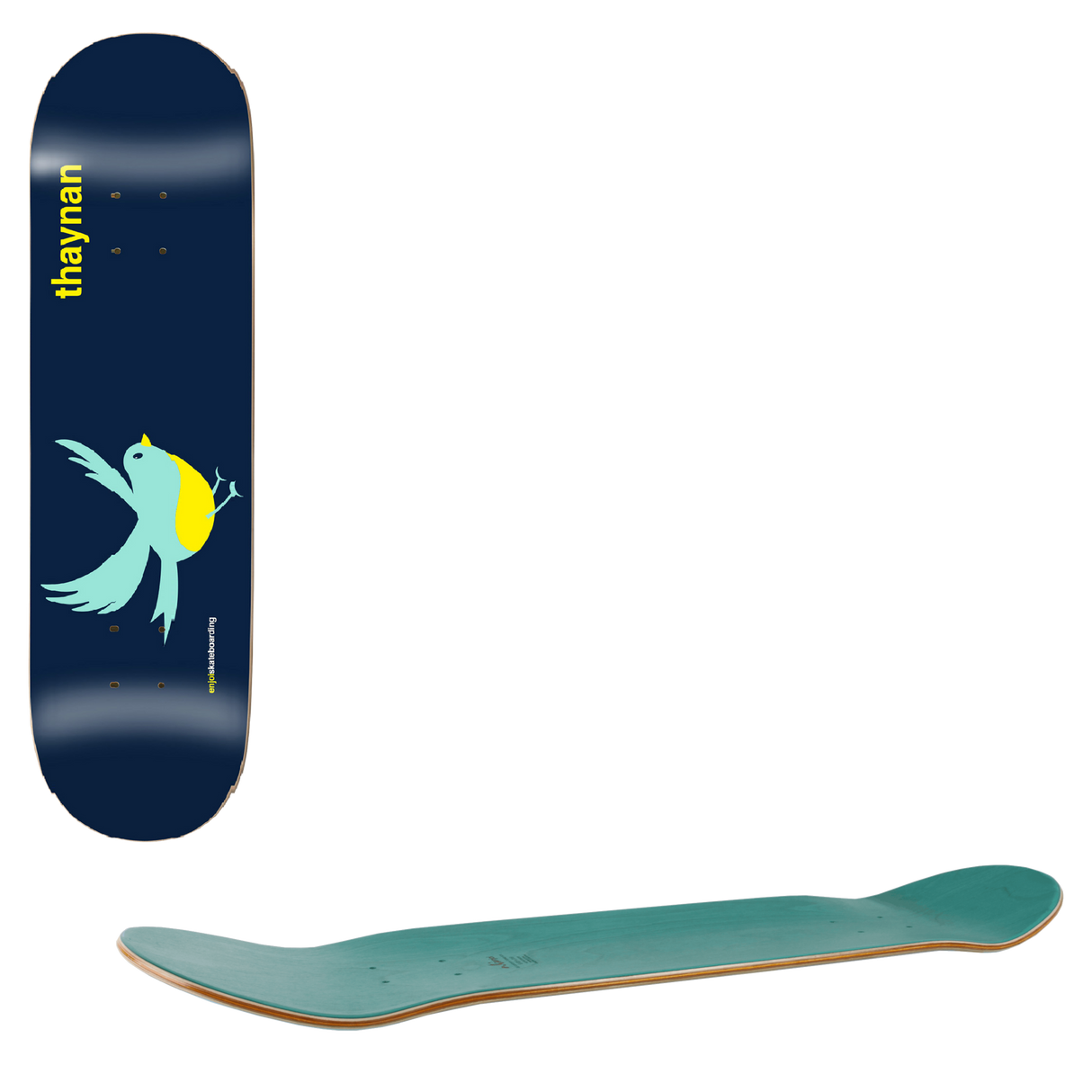 Enjoi Early Bird Skateboard Deck - Thaynan 8"