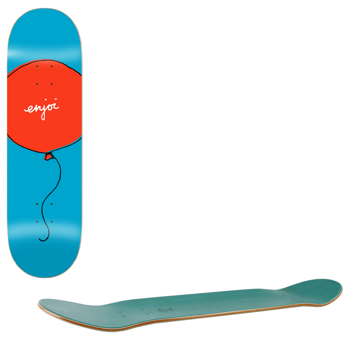 Enjoi Float Skateboard Deck - Red 8"
