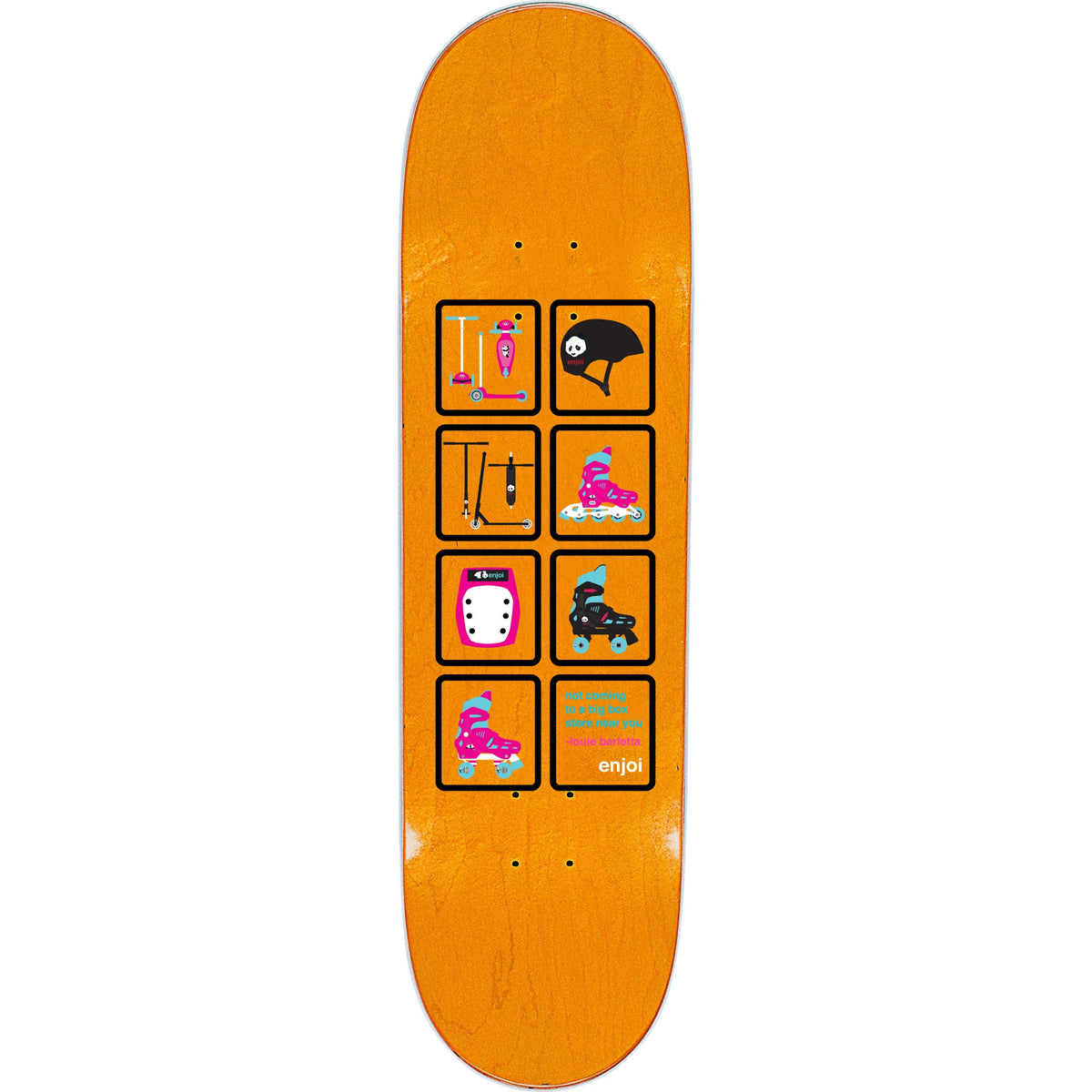 Enjoi Big Box Skateboard Deck - Roller Skates 8.25"