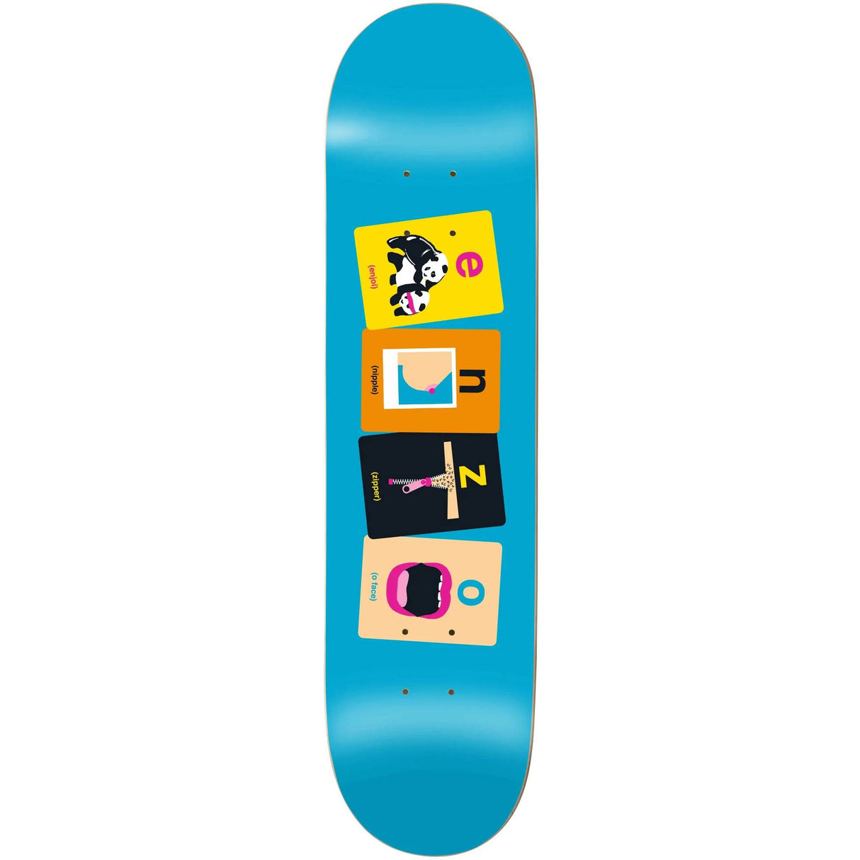 Enjoi Flashcards Skateboard Deck - Enzo Cautela 8.375''