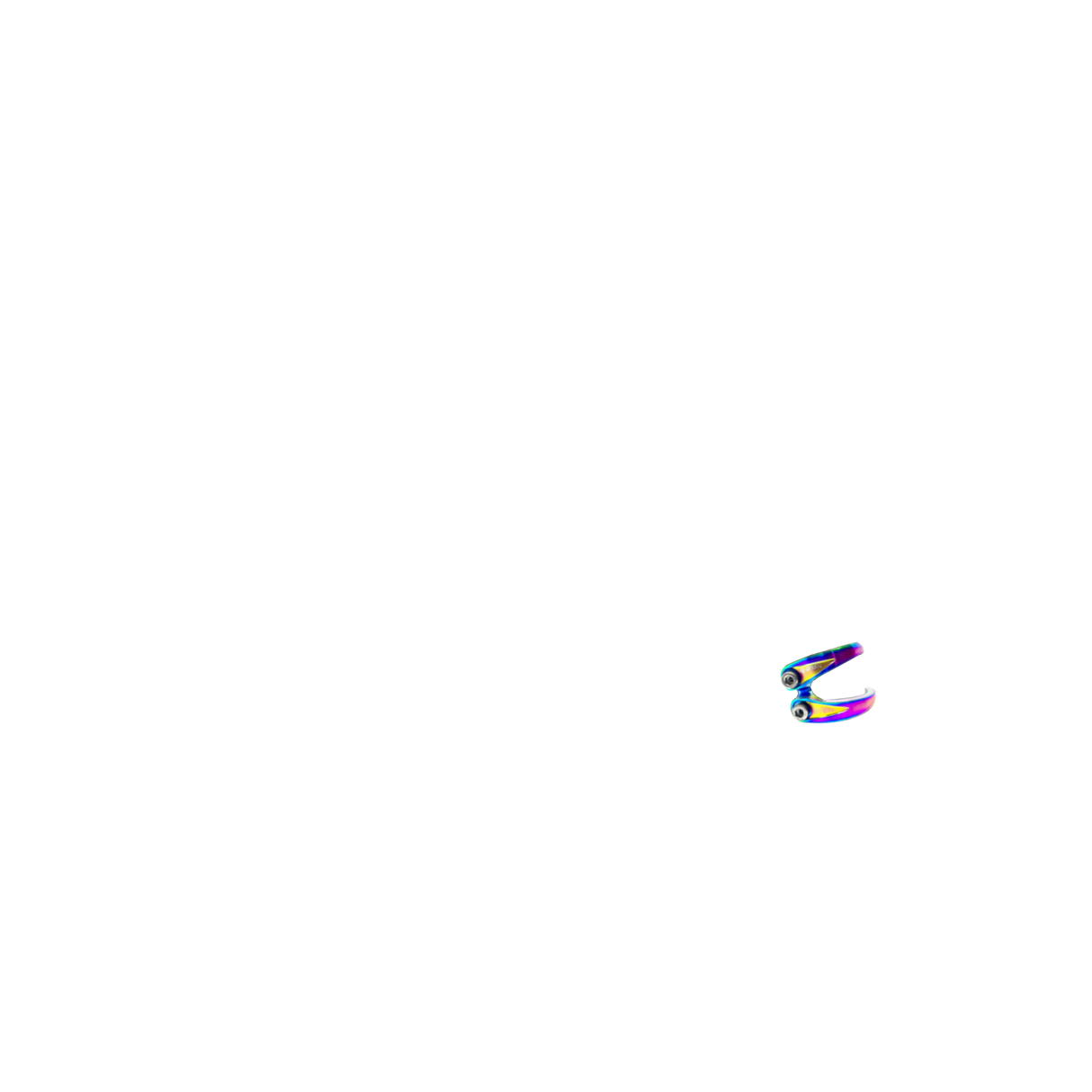 Entity Exile Scooter Double Clamp - Neochrome