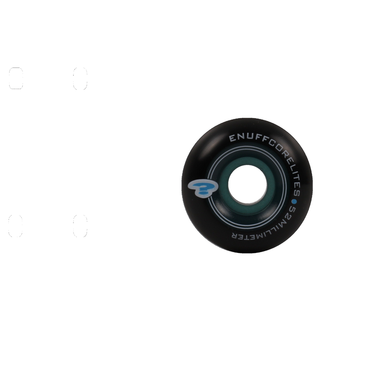 Enuff Corelite Black Skateboard Wheels - Blue
