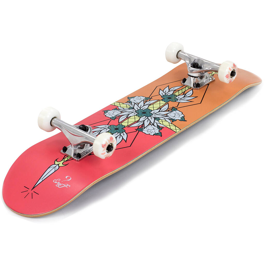 Enuff Flash Complete Skateboard - Red/Orange 8''