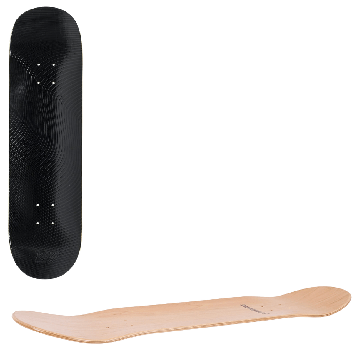 Enuff Classic Resin Skateboard Deck - Black 8''