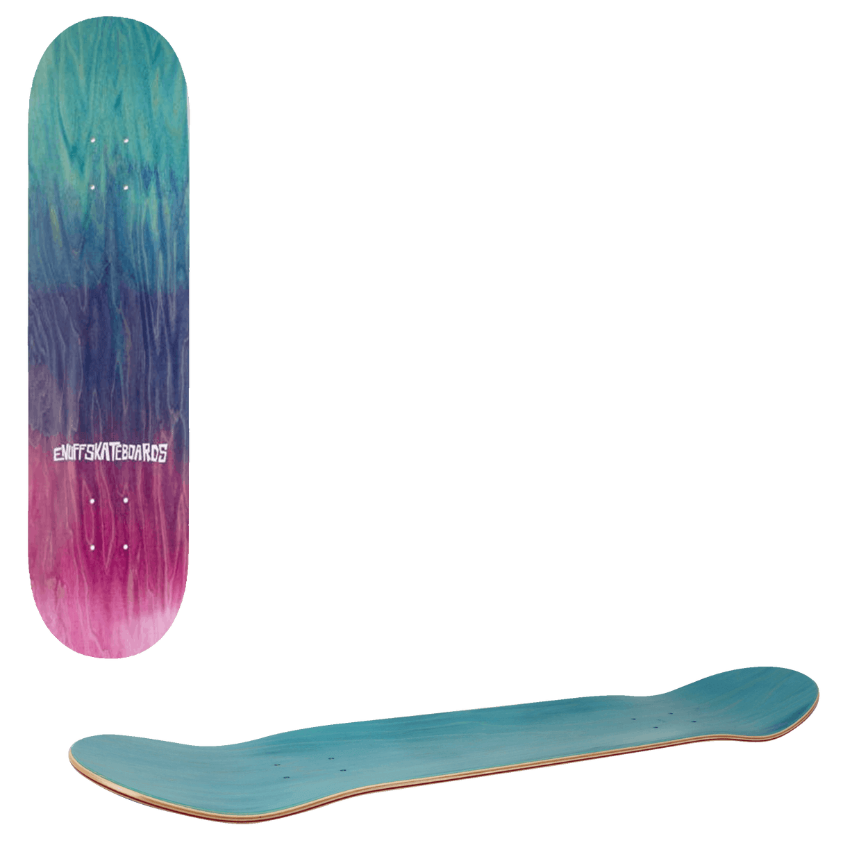 Enuff Fade Skateboard Deck - Blue/Pink 8.25''